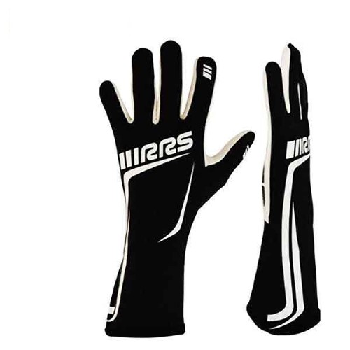 GRIP2 Racing Gloves Black with White logo