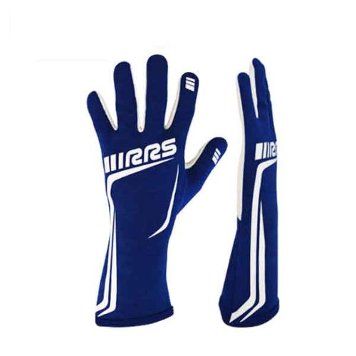 GRIP2 Racing Gloves Blue with White logo