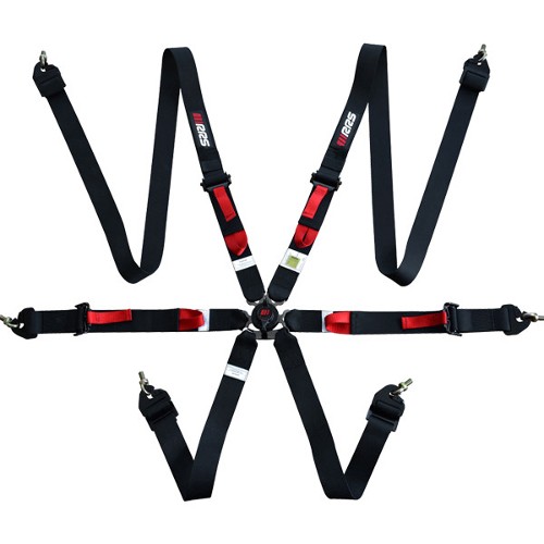 RRS 6 Point FIA 8853-2016  2” Ultra Lightweight EVO Harness - Saloon