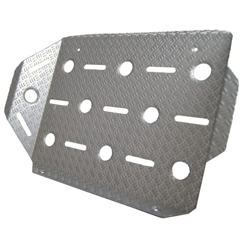 RRS PRO Aluminium Co-Driver Footrest - Silver