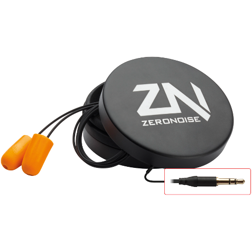 Zeronoise Earplugs Kit Foam Tips 3.5mm Jack Stereo
