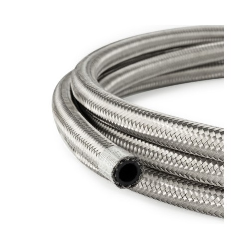 AN6 Rubber Stainless Braided Fuel Oil Coolant Hose Line