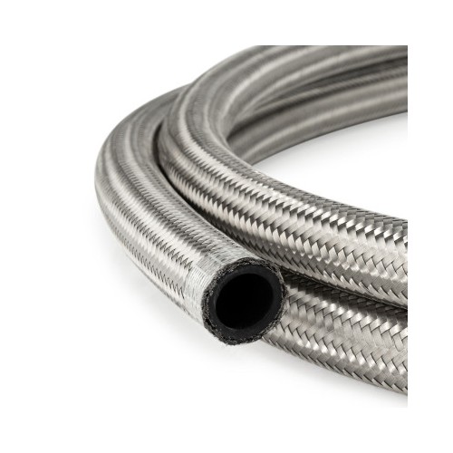 AN10 Rubber Stainless Braided Fuel Oil Coolant Hose Line