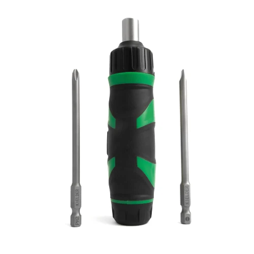 Ratchet Screwdriver Handle with PH2 & SL5 Bits