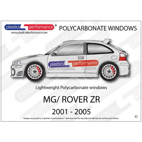 MG Rover - ZR - Lexan Polycarbonate window kit
