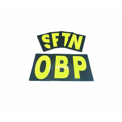 Standard Pit Board Letters Yellow