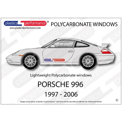 PORSCHE - 996 - Lexan Polycarbonate window kit