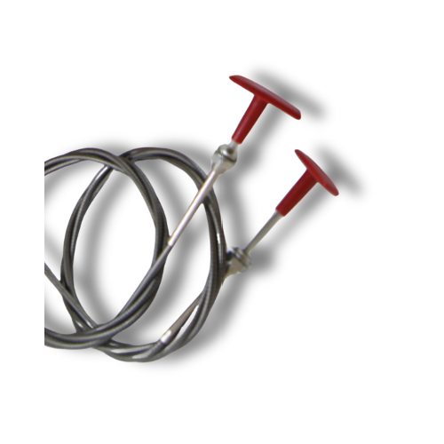 2x T-Pull Cable, Extinguisher, Battery Cut Off-Isolator