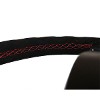 RRS Veloce EVO Steering Wheel, 350mm, Flat, Black Vegan Suede with Corrugated inner for Extra Grip