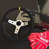 RRS Corsa EVO Steering Wheel, 350mm, 90mm Dish, Black Vegan Suede