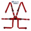 FIA RRS SINGLE-SEATER 2" HANS Harness - Red