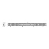 ASP 12/24V 288W (96×3W) Spot LED Light Bar 1115mm