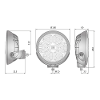 WESEM Ø180 LED Driving & Position Lamp (Sold Each)
