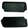 Motamec Alloy Rear Lamp Protectors - Back Light Side Skids - Anodised Black to suit Escort Mk2 or universal