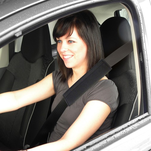Carpoint Seat Belt Covers (Black)