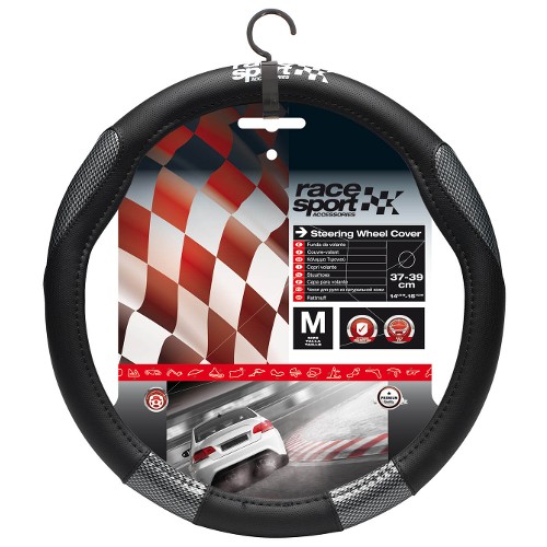 ST. WHEEL COVER  RACE SPORT  BLACK/CARBON