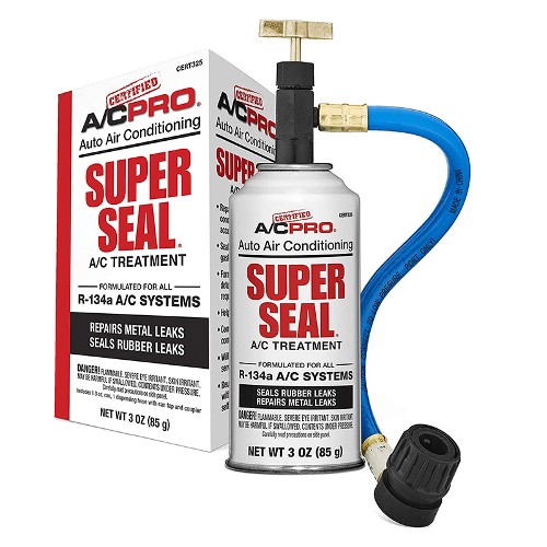 Car Air Conditioner R134A Refrigerant Stop Leak Kit for Rubber & Metal Leaks in O Rings & Hoses