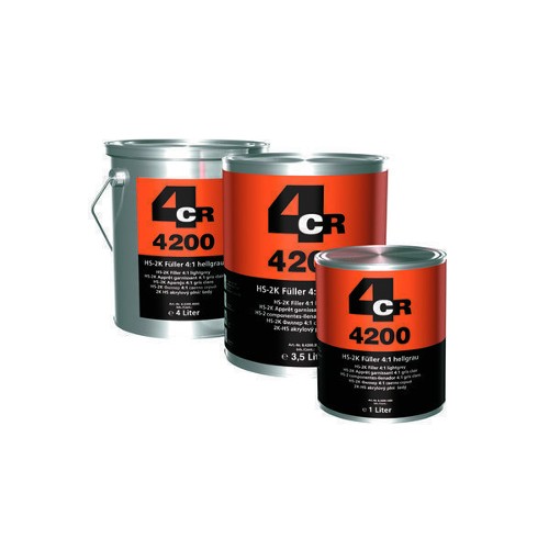 1  Ltr. 4CR - 4200  2K HS Primer 4:1 Light Grey