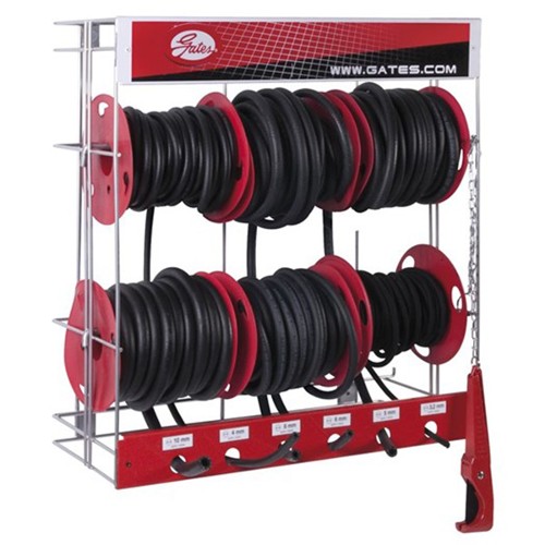 Gates Fuel Line Merchandiser Dispenses Six Reels
