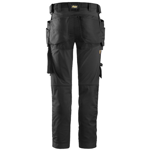 Snickers AW Stretch Trousers Black/Black HP - Size: 46
