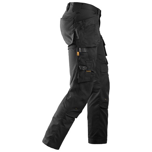 Snickers AW Stretch Trousers Black/Black HP - Size: 152
