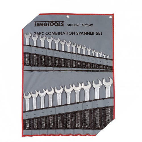 Combination Spanner Set 6-32 mm Tool Roll 32 Pieces