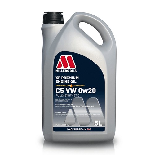 Millers Oils XF Premium Engine Oil C5 VW 0w20 |5L|