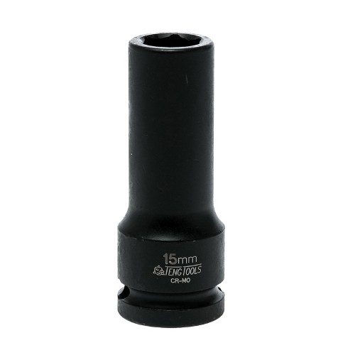 Impact Socket Deep 1/2 inch dr 15mm DIN