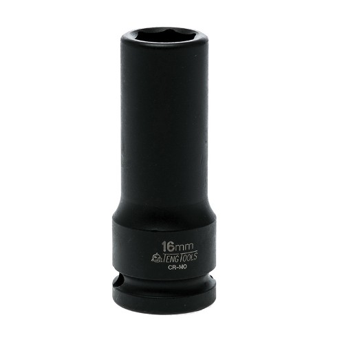 Impact Socket Deep 1/2 inch dr 16mm DIN