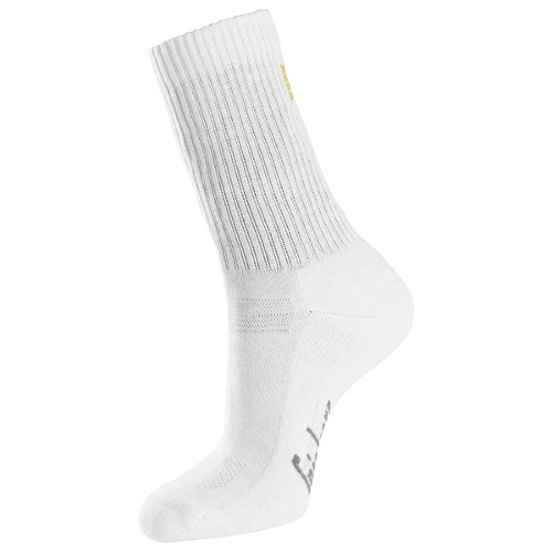Snickers White Cottons Socks Size 44 (Pack of 3)