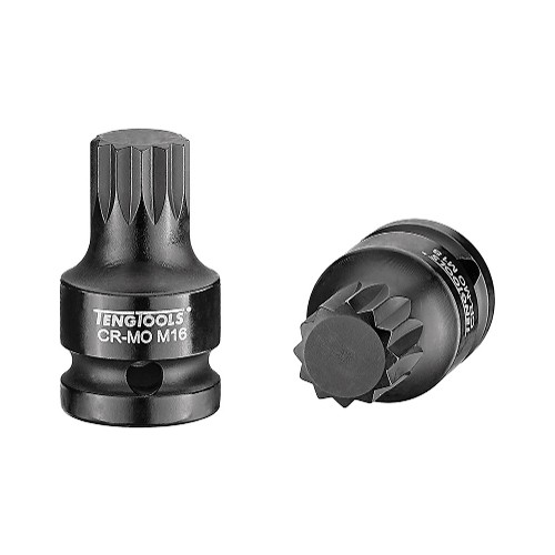 Impact Socket 1/2 inch drive XZN 16x43mm