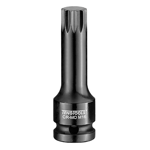 Impact Socket 1/2 inch drive XZN 16x78mm