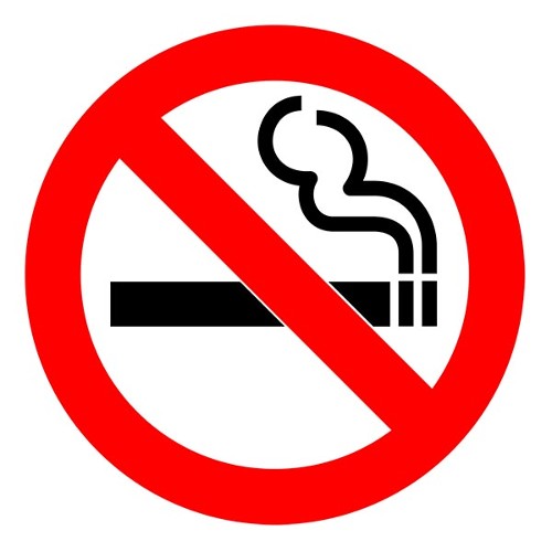 NO SMOKING (ROUND)