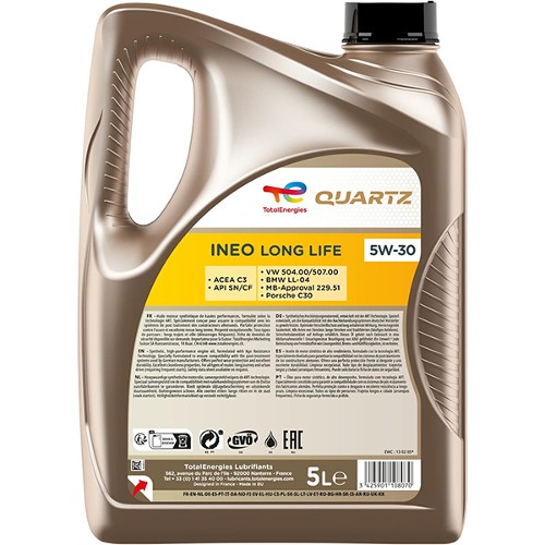 Quartz Ineo RCP 5W-30 |5L| API SN Plus ACEA C3