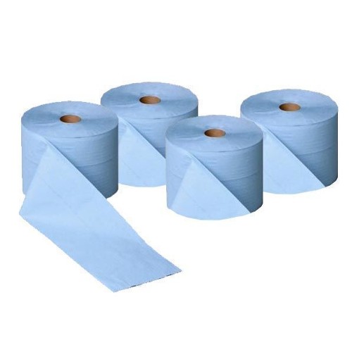 [4 Rolls Total] 3 x Heavy Duty Large Blue Paper Rolls + 1 FREE!