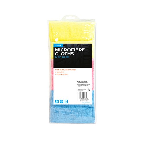 Microfibre Cloths (Pack of 6)