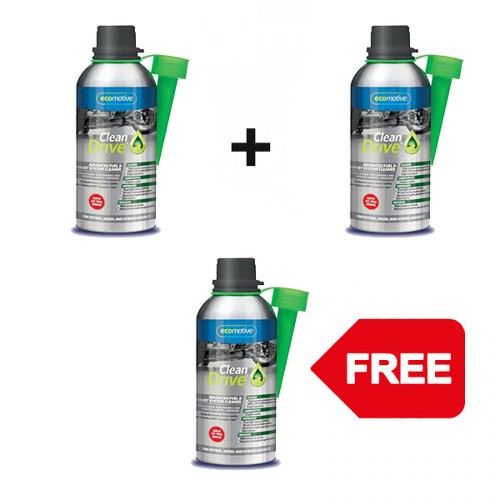 CleanDrive Advanced Fuel & Exhaust System Cleaner (Buy 2 Get 1 Free)