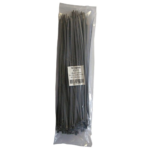 370 x 4.8mm Cable Tie Grey (Pack of 100)