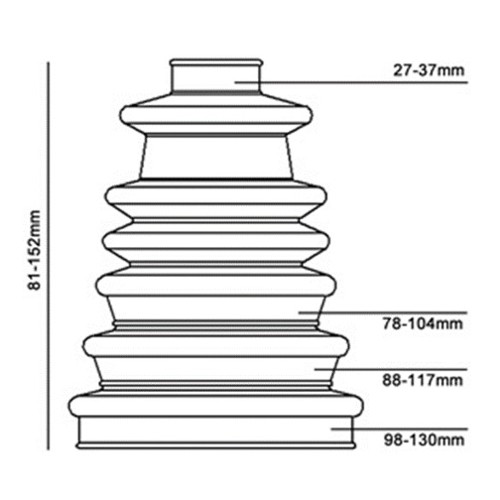 Universal CV Boot Kit (Large) 81-152mm