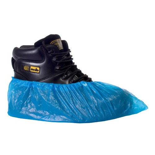 CPE Shoe Cover - Blue [100 Pieces]