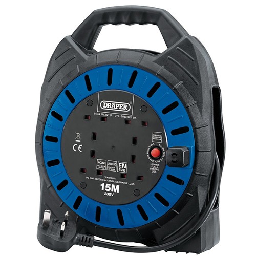 Four Socket Cable Reel 230V (15m)