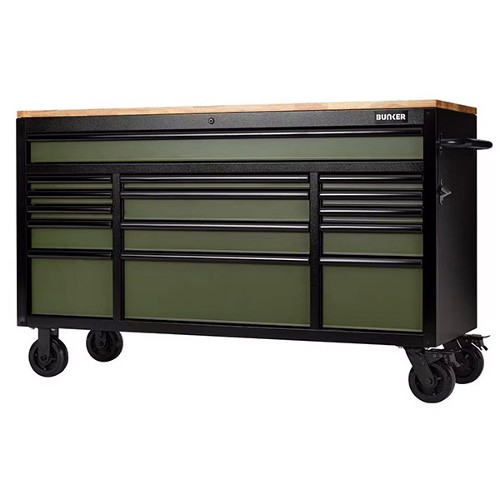 61" 15 DRAWER TROLLEY GREEN