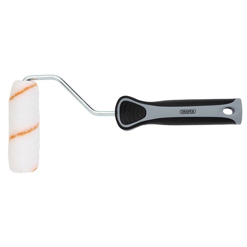 Medium Pile Polyester Paint Roller with Soft Grip Handle 4" - 100mm