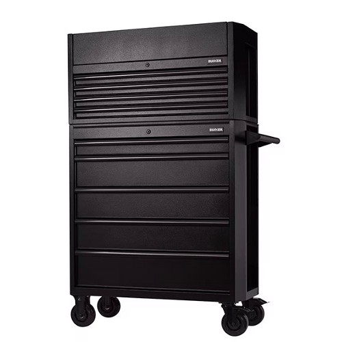 BUNKER 9 Drawer Combined Roller Cabinet and Tool Chest 36" Black