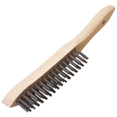 Heavy Duty 3 Row Wire Scratch Brush 310mm