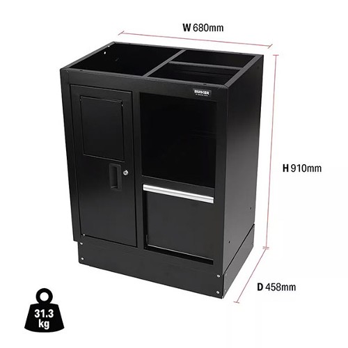 BUNKER Modular Multi-Function Floor Cabinet 680mm