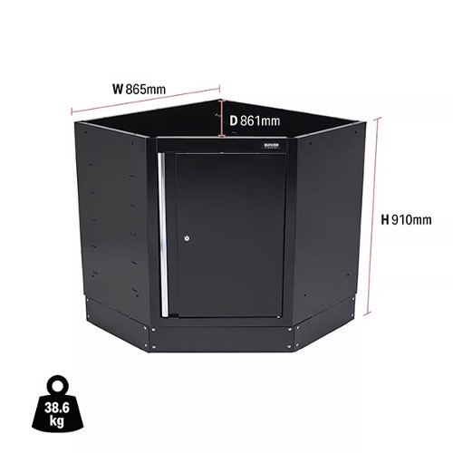 BUNKER Modular Corner Floor Cabinet 865mm