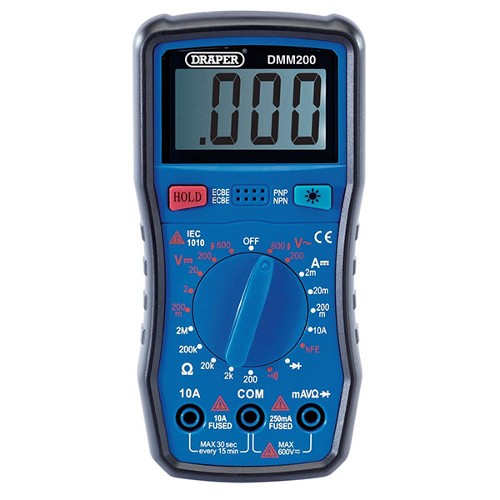 Digital Multimeter 200 Series Manual Ranging 600V AC/DC