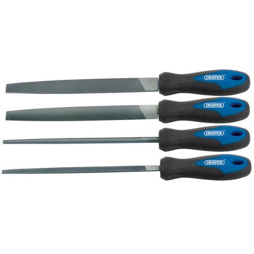 Soft Grip Engineer's File Set 200mm (4 Piece)
