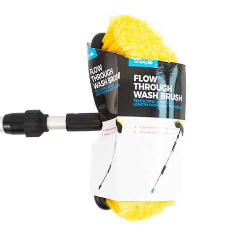 Flow Through Wash Brush